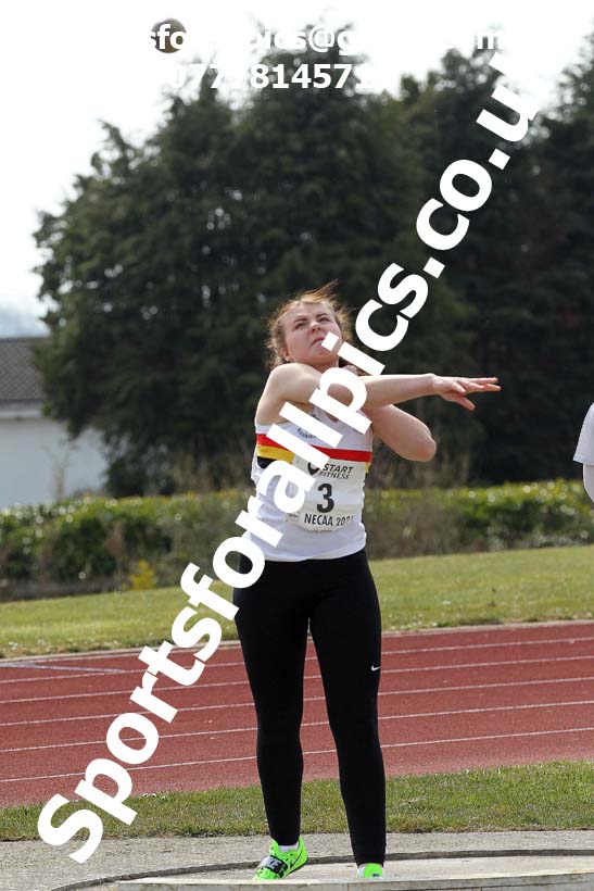 Shot putt, 2021 NECAA Open Graded Meeting, Morpeth. Photo: David T. Hewitson/Sports for All Pics